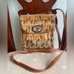 Fossil 90s Key-per coated canvas crossbody bag